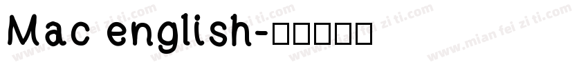 Mac english字体转换